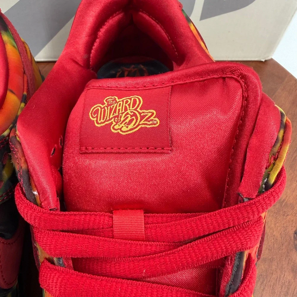 Nike SB Dunk Low Pro Wizard of Oz Poppy Field Red Multi FZ1291 600 Mens 9.5
